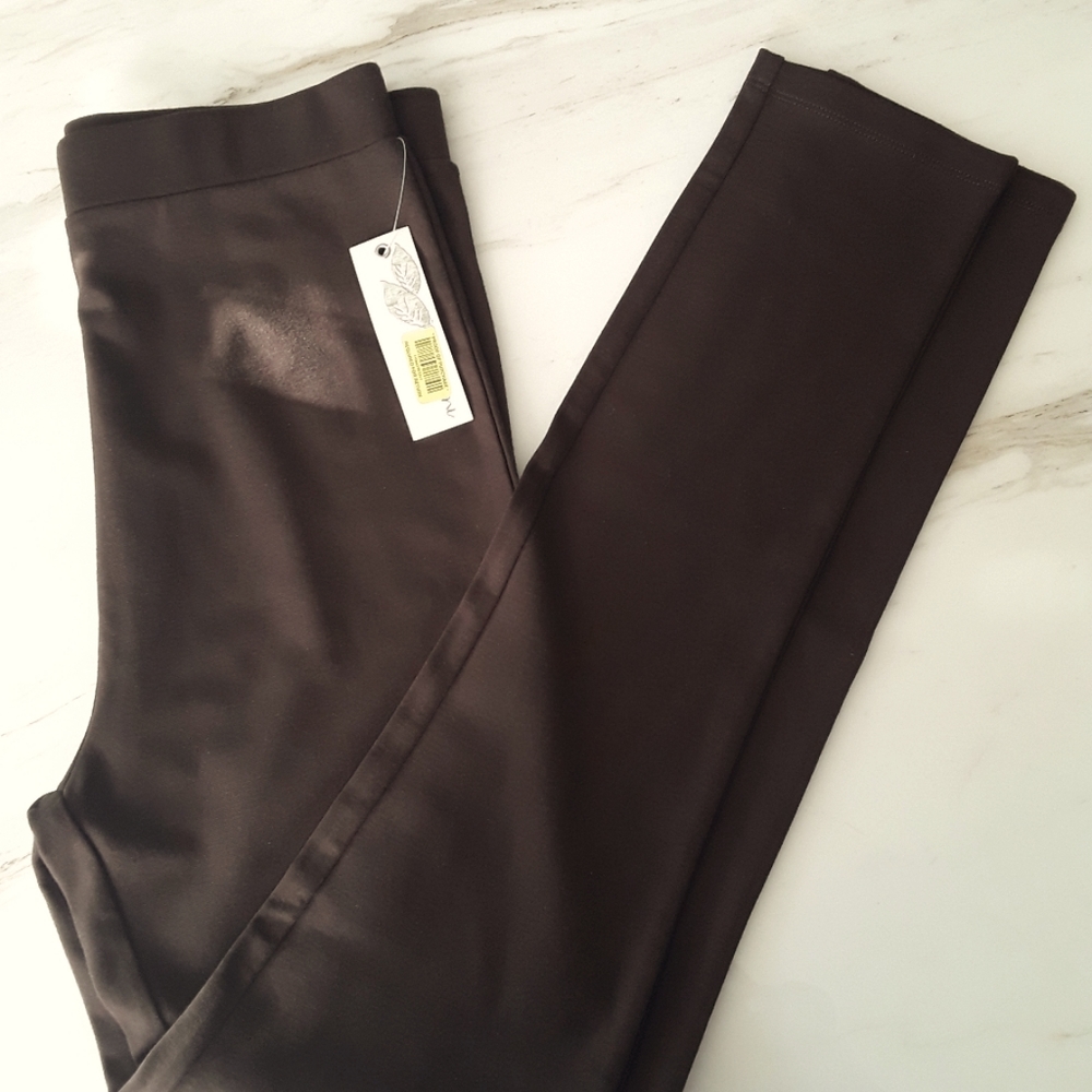 NWT NURTURE INDIAN SUMMER BRN LEGGINGS  MED - Picture 5 of 6